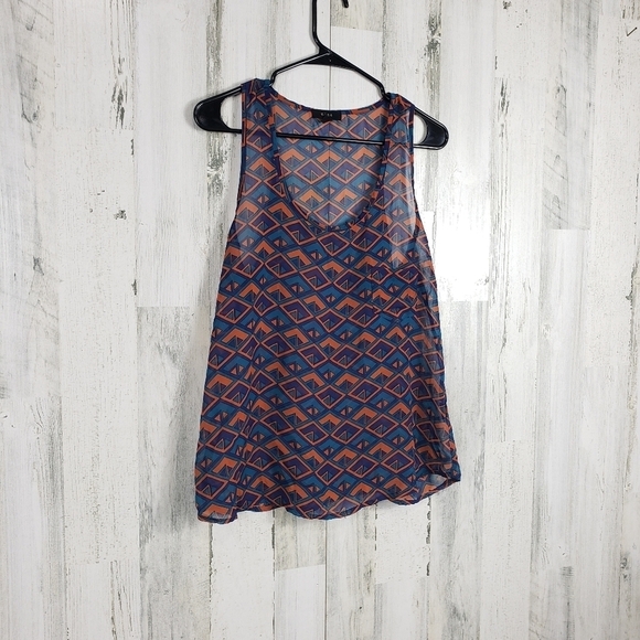 3/$15 Mine| sheer tank top size large - Picture 5 of 8